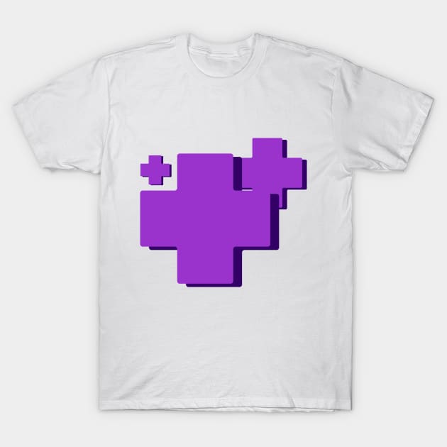 Geometry of Plus Purple T-Shirt by FaiqqYahya